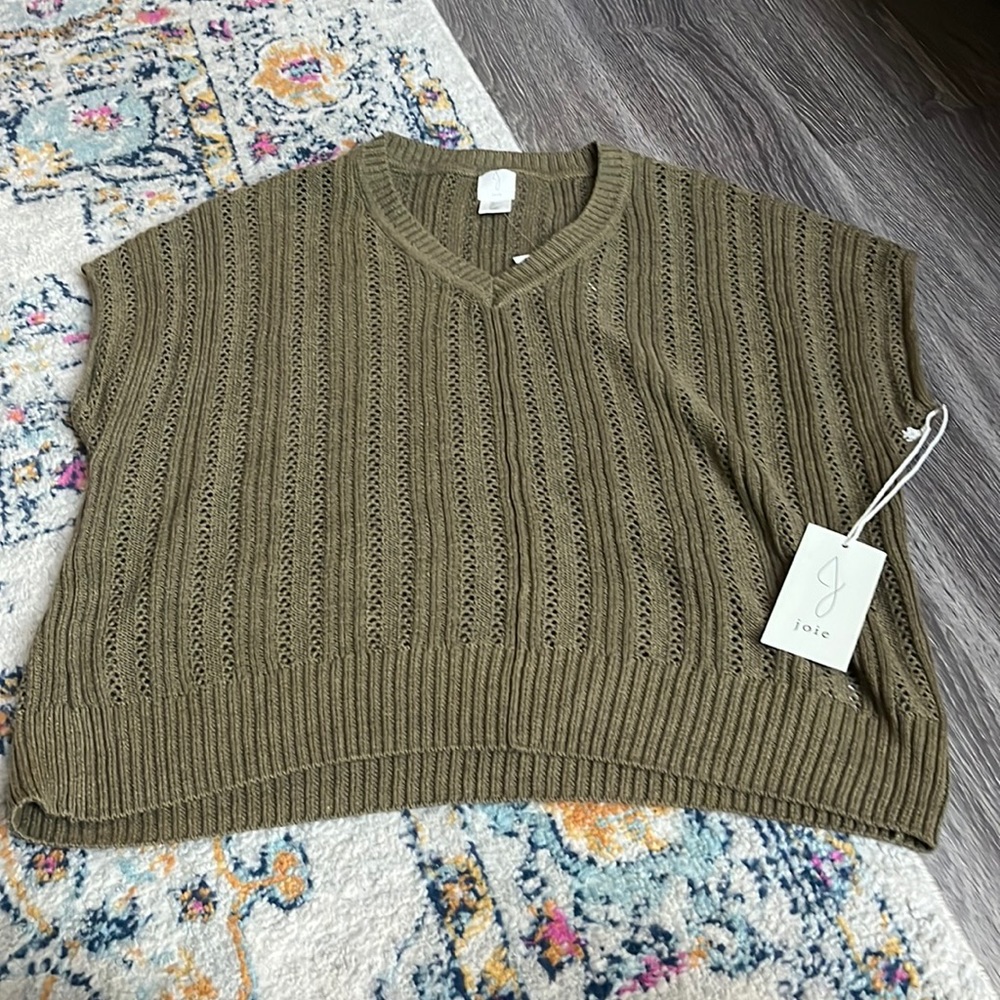 Joie knit short sleeve sweater vest
